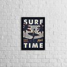 Quadro Surf Time 33x24cm - com vidro