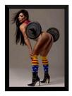 Quadro Suzy Cortez Musa Fitness Poster Moldurado Academias