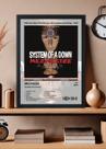Quadro System Of A Down Mezmerize (Light) Com Vidro Tamanho:21cm x 30cm (A4)