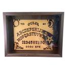 Quadro Tabuleiro Ouija com Moldura em Madeira e Vidro