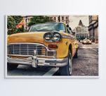 Quadro táxi carros clássicos Quadro táxi carros clássicos