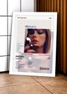 Quadro Taylor Swif Midnig L C/ Vidro e Moldura Tam:A4 Quadro Taylor Swif Midnig L C/ Vidro e Moldura Tam:A4