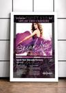 Quadro Taylor Swif SpeakN D C/ Vidro e Moldura Branca Tam:A4 Quadro Taylor Swif SpeakN D C/ Vidro e Moldura Branca Tam:A4