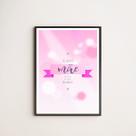 Quadro Te Amo Mãe, Você é Minha Rainha 24x18cm