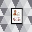 Quadro Te Amo Mais Que Nutella 24x18cm - com vidro Quadro Te Amo Mais Que Nutella 24x18cm - com vidro