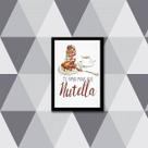 Quadro Te Amo Mais Que Nutella 24x18cm