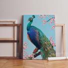 Quadro Tecido Canvas Pavão Plumagens Animal Exótico Colorido Quadro Tecido Canvas Pavão Plumagens Animal Exótico Colorido