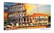 Quadro Tecido Decorativo Coliseu Roma Itália Para Sala