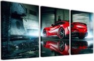 Quadro Tela Canvas Carros Ferrari Vermelha Decorações Interiores Quadro Tela Canvas Carros Ferrari Vermelha Decorações Interiores