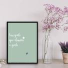 Quadro Tem Gente Que Ilumina A Gente 33x24cm - com vidro