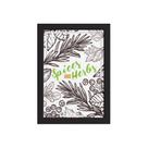 Quadro Tempero Cozinha Spices and Herbs Moldura Preta 33x43