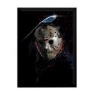 Quadro Terror Sexta-feira 13 Jason Voorhees Poster Moldurado