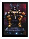 Quadro Thanos Marvel Vingadores Arte Poster Moldurado