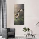 Quadro The Eagle Fly Conjunto 3 Peças Águia Quadro The Eagle Fly Conjunto 3 Peças Águia