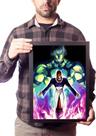 Quadro The King Of Fighters Arte Iori Orochi Poster Moldura