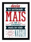 Quadro Titãs Frase Trecho Epitáfio Devia Ter Amado Mais