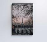 Quadro torre eiffel neblina