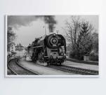 Quadro Trem Preto e Branco 2