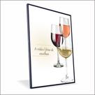 Quadro Trio de Taças Vinil Sem Vidro