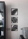 quadro trio folhas em mdf 3mm pintado