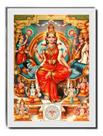 Quadro Tripura Sundari Índia Hinduísmo Moldura Branca