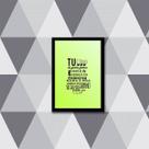 Quadro Tu é Trevo De Quatro Folhas 33x24cm - com vidro