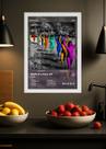 Quadro TV Girl Death of a Party. (Colored) Com Vidro Branca Tamanho:21cm x 30cm (A4)