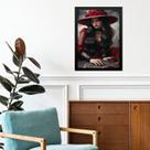 Quadro Umbanda Dama da Noite do Cabaré 45x34cm - com vidro