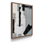 Quadro Único Plaster Cinza Moderno 55x40 Com Vidros Quadro Único Plaster Cinza Moderno 55x40 Com Vidros