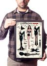 Quadro Vampira Gotica Fashion Terror Visual Moda Decoração