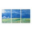 Quadro Van Gogh Paisagem Campos Trigo Decorativo