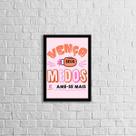Quadro Vença Seus Medos e Ame-se Mais 33x24cm - com vidro