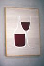 Quadro vinho mdf