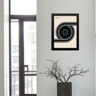 Quadro Vintage Bauhaus Cinza - Disco 33x24cm