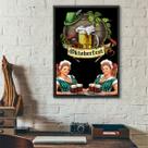 Quadro Vintage Cerveja - Oktoberfest 33x24cm - com vidro Quadro Vintage Cerveja - Oktoberfest 33x24cm - com vidro