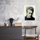 Quadro Vintage James Dean 24x18cm - com vidro Quadro Vintage James Dean 24x18cm - com vidro