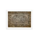 Quadro Vintage Mapa Antigo Navegações Moldura Branca 33x43cm Quadro Vintage Mapa Antigo Navegações Moldura Branca 33x43cm