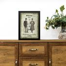 Quadro Vintage Moda Masculina Cavalheiros 33x24cm