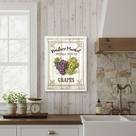 Quadro Vintage Para Cozinha Uvas 45x34cm Mold Preta