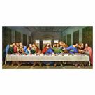 Quadro Vintage Santa Ceia Jesus 60x30 Religioso Tela Canvas