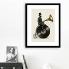 Quadro Vintage Temática Música - 60x48cm Quadro Vintage Temática Música - 60x48cm