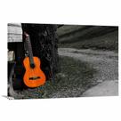 Quadro Violão Paisagem Música decorativo com Tela em Tecido