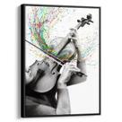 Quadro Violino Colorido em Melodia Vibrante