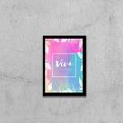 Quadro Viva e Sorria 33x24cm - com vidro