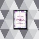 Quadro Viver é Aprender a Dançar Na Chuva 45x34cm - com vidro Quadro Viver é Aprender a Dançar Na Chuva 45x34cm - com vidro