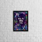 Quadro We're All Mad Here 33x24cm - com vidro