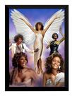 Quadro Whitney Houston Musica Arte Poster Com Moldura