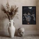 Quadro Wicca Ritual Das Bruxas 45x34cm - com vidro