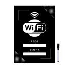 Quadro Wifi Internet Restaurante Lanchonete Preto 20x28cm Quadro Wifi Internet Restaurante Lanchonete Preto 20x28cm