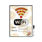 Quadro Wifi Pizza Internet Pizzaria Restaurante 20x28cm Quadro Wifi Pizza Internet Pizzaria Restaurante 20x28cm